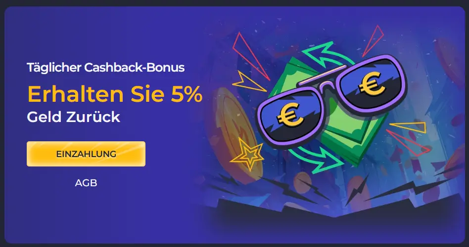 Täglicher Cashback-Bonus