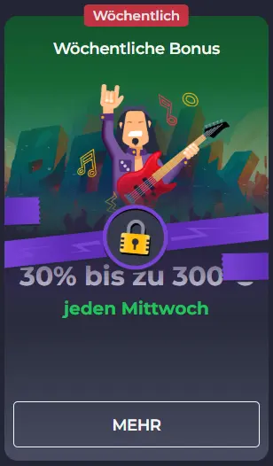 Wöchentliche Rolling Slots Casino Bonus