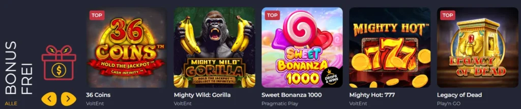 Bonus frei Spiele